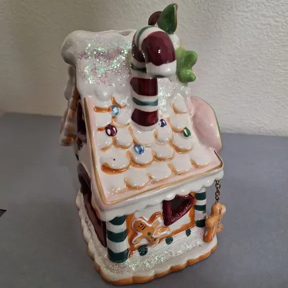 Blue Sky Clayworks Christmas Gingerbread House MOM'S COOKIE COTTAGE Tea Light - Picture 6 of 8